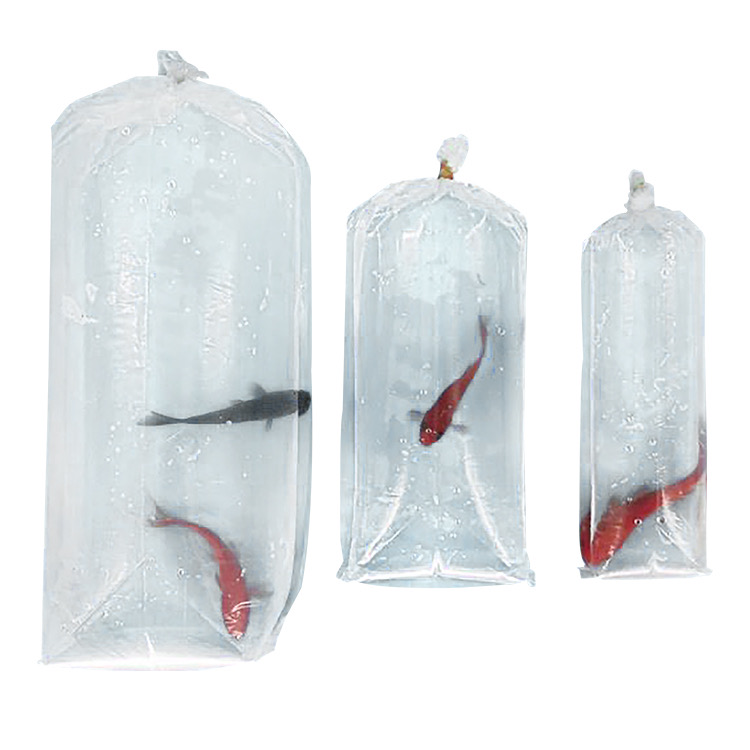Square Bottom Wholesale Double Layer High Quality Clear Transport Bags Plastic Live Fish Shipping Bags