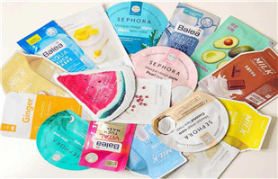 What are the key points of the process for producing facial mask packaging bags?