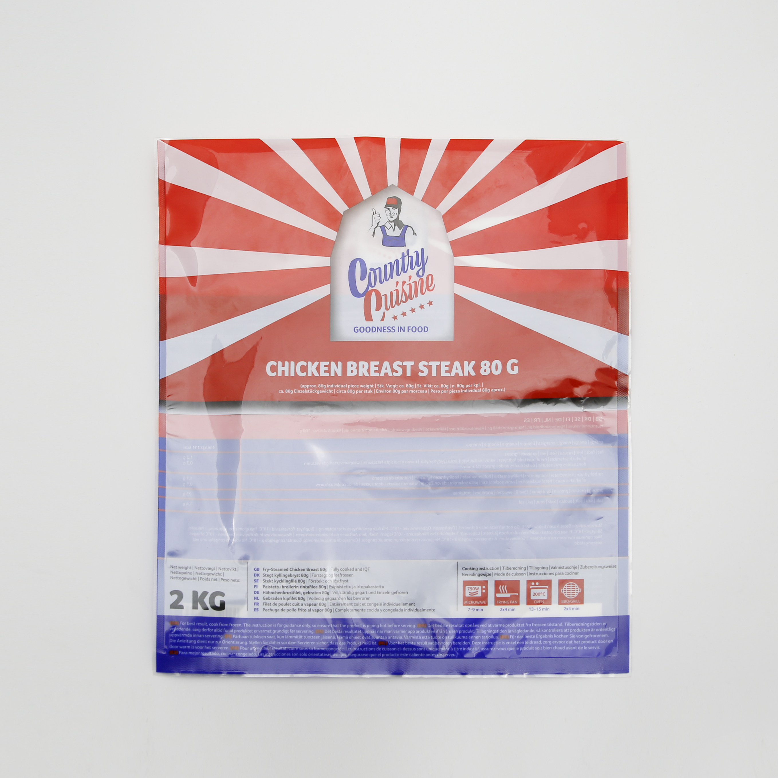 Eco Friendly Heat Seal Frozen Packaging Bags For Food Resealable Packaging Plastic Bags For Frozen Food