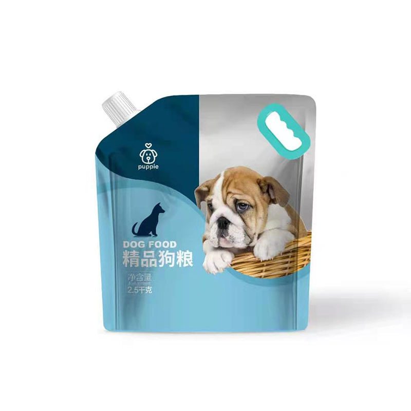Custom Cosmetic Plastic Bags with Logo Black Liquid Spout Bags Pet Food Plastic Pouch